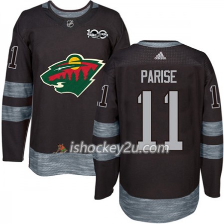 Mænd NHL Minnesota Wild Trøje Zach Parise 11 1917-2017 100th Anniversary Adidas Sort Authentic Mænd NHL Minnesota Wild Trøje Zach Parise 11 1917-2017 100th Anniversary Adidas Sort Authentic
